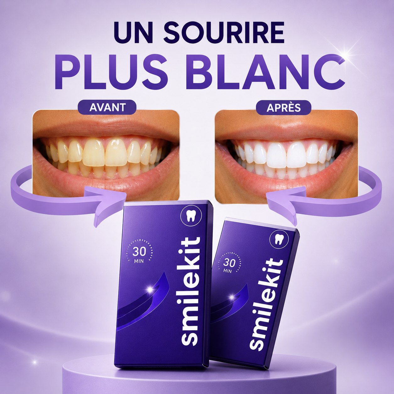 BANDES DE BLANCHIMENT DENTAIRE - 5D WHITE (Tiktok2)