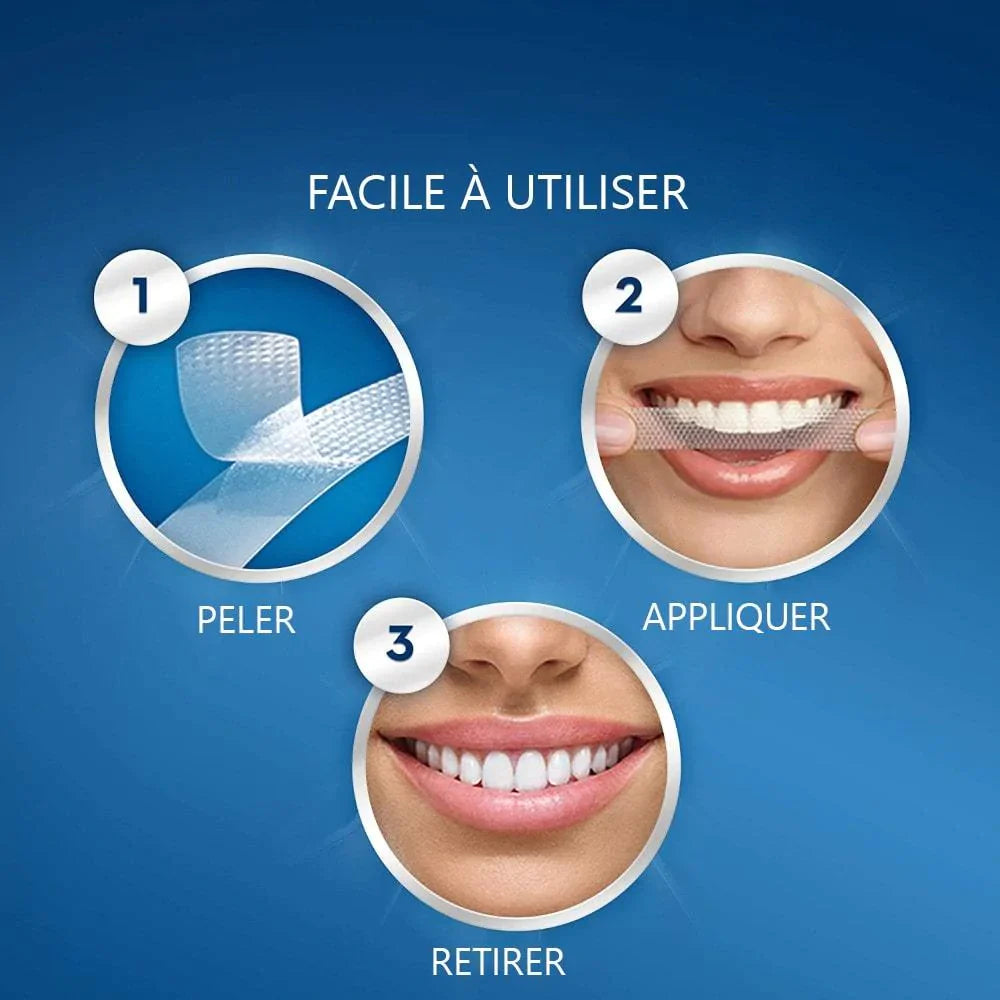 BANDES DE BLANCHIMENT DENTAIRE - 5D WHITE